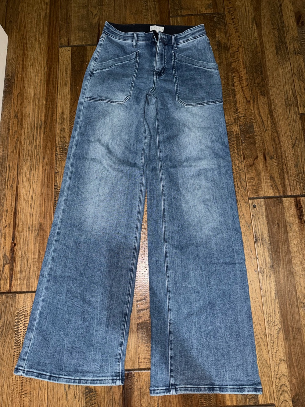 Women's Wide-Leg Denim Jeans in Light Blue